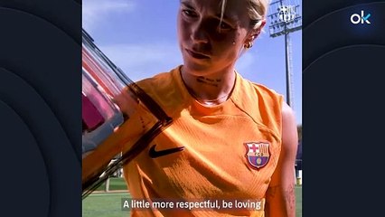 Mapi León y Dani Alves fueron elegidos por el Barcelona como imagen contra el acoso