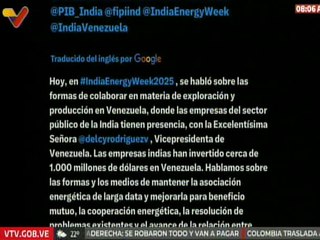 Min. Petróleo de la India Hardeep Singh Puri: Hablamos de mantener la asociación energética con Venezuela y mejorarla
