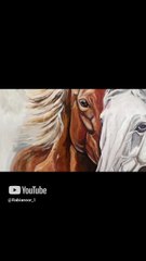 Horses #oiloncanvas #oilpainting #oiloncanvaspainting #painting #subcribe #art