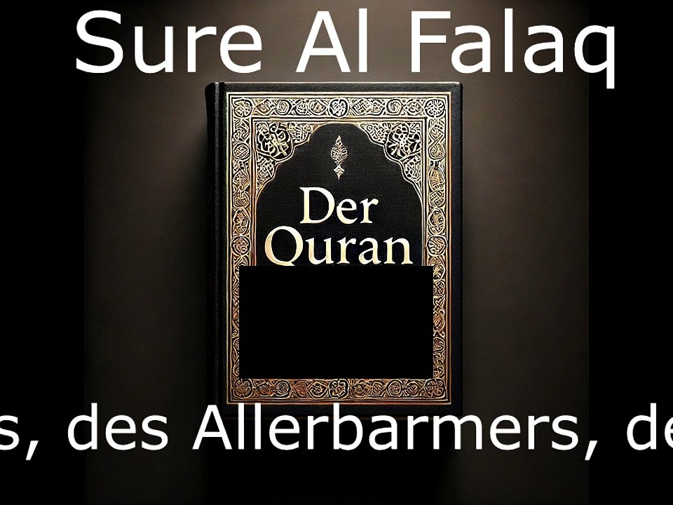 Der Quran auf Deutsch-Sure Al Falaq (113)