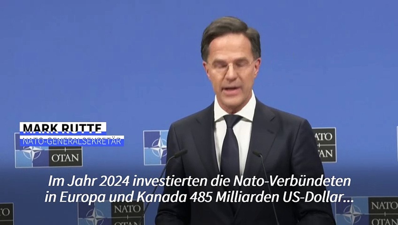 Rutte fordert Nato-Mitglieder zu höheren Verteidigungsausgaben auf