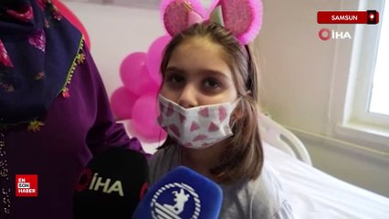 Samsun'da fedakar anne, 8 yaşındaki kızına böbreğini verdi