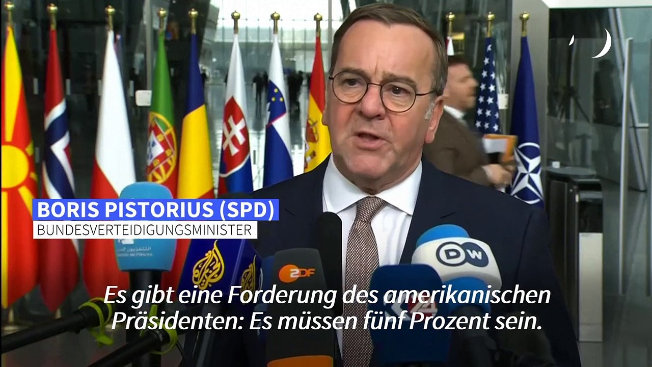 Pistorius zu Nato-Ausgaben: 'Fünf-Prozent-Ziel steht nicht im Raum'