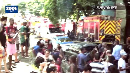 Incendio en fábrica de disfraces en Río de Janeiro