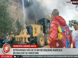 Sucre | Gobierno regional atenderá más de 35 km de vialidad agrícola en el mcpio. Andrés Mata