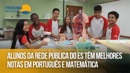 Alunos da rede pública do ES têm melhores notas em Português e Matemática