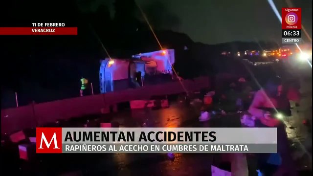 Armados con machetes, rapiñeros acechan carreteras en Cumbres de Maltrata a la espera de accidentes
