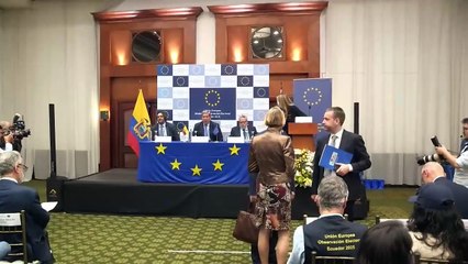 Unión Europea descartó "fraude" en elecciones de Ecuador tras denuncias de González y Noboa