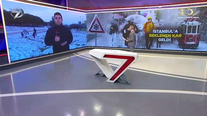 İSTANBUL DA BEKLENEN AN KAR YAĞIŞI GELDİ