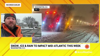 Snow, ice and rain to impact mid-Atlantic this week