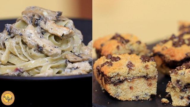Tagliatelle poulet sauce blanche, cookies revisitée - Koujinetna haka 4 Ep 73