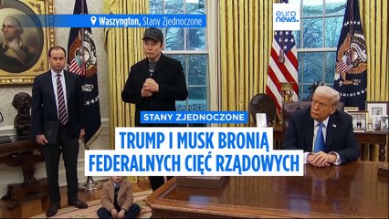 Trump, Musk i syn Muska razem w Białym Domu