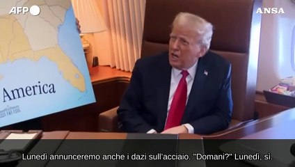Trump: "Tariffe del 25% sulle importazioni di acciaio e alluminio in Usa"