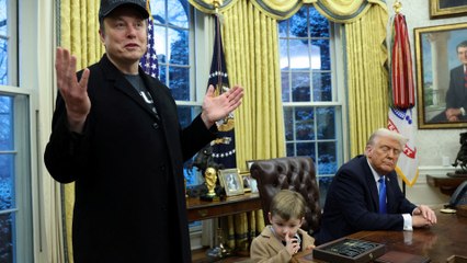 X Æ A-12, el hijo de Elon Musk, protagonista junto a su padre y Trump en el Despacho Oval
