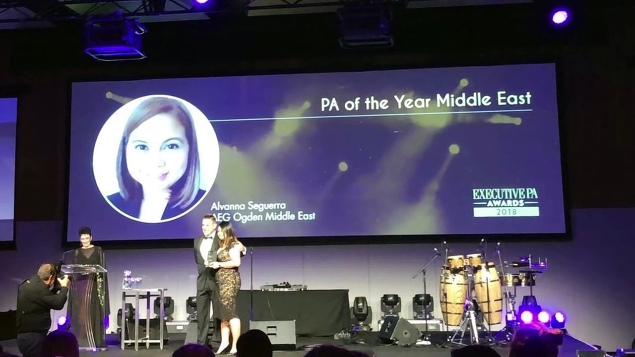 Dubai-based Filipina wins PA of the Year Middle East award