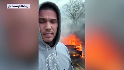 Love Island Star's $200k Supercar 'Explodes In His Face'