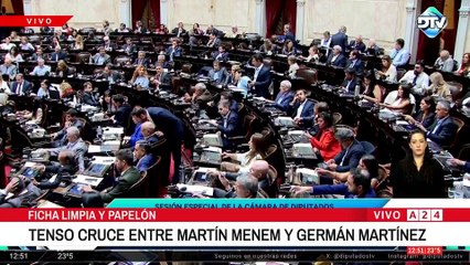 📢 TENSO CRUCE ENTRE CRUCE ENTRE MARTÍN MENEM Y GERMÁN MARTÍNEZ