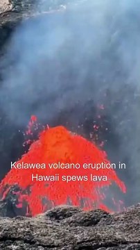 Kilauea volcano eruption in Hawaii spews lava 330 feet intosky #volcano #eruption #lava #rimpactx
