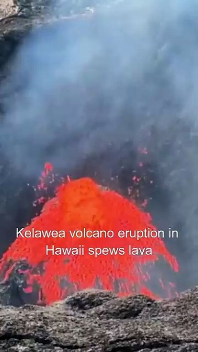 Kilauea volcano eruption in Hawaii spews lava 330 feet intosky #volcano #eruption #lava #rimpactx