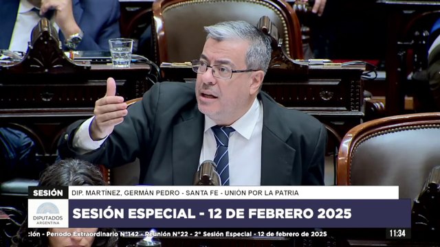 No me quiera manejar el recinto : Menem y Martínez se cruzaron en la sesión de diputados
