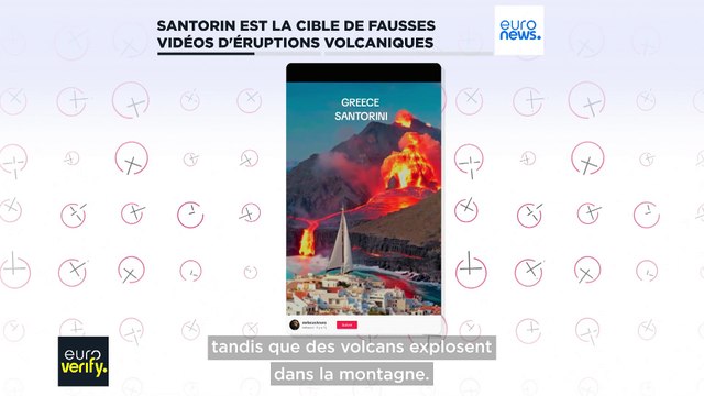 L'île de Santorin est la cible de fausses vidéos d'éruptions volcaniques