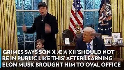Grimes Says Son X Æ A-Xii 'Should Not Be in Public Like This' After Learning Elon Musk Brought Him to Oval Office