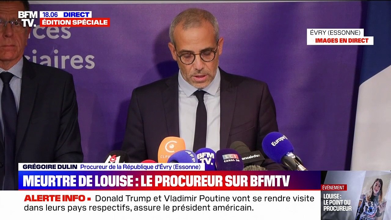 Meurtre de Louise: "À 14h07, sa ligne téléphonique ne présentait plus aucune activité", assure le procureur d'Évry