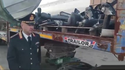 Afragola, reati ambientali e lavoro nero: sequestrata officina abusiva vicino centro commerciale (12.02.25)