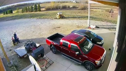 Man Gets Thrown Off Hitch While Trying to Fix It