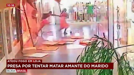 Mulher é presa por incendiar loja de suposta amante do marido dela no ES