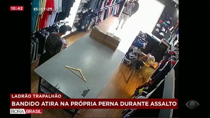 Bandido atira na própria perna durante assalto em MG