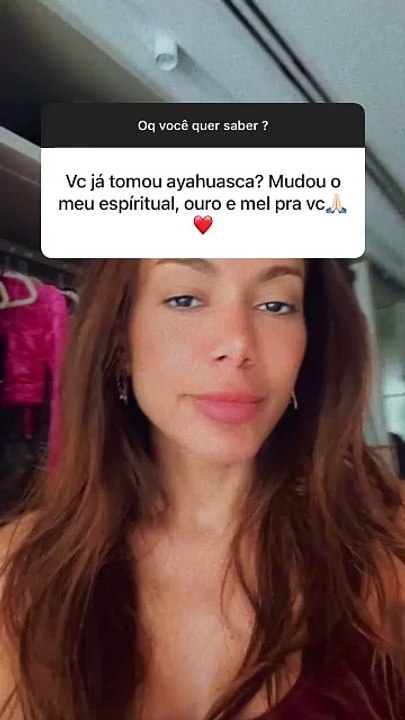 Anitta responde fã que a questionou sobre tomar chá de ayahuasca