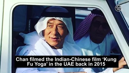 Jackie Chan charms Dubai reporters during  ‘Vanguard’  shoot
