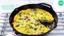 Frittata aux épinards et au jambon