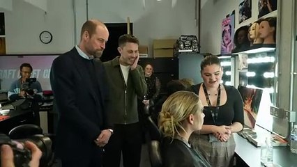 Prince William visits London Screen Academy