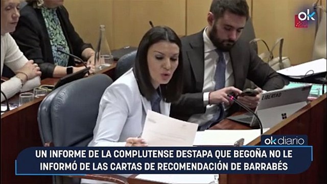 Un informe de la Complutense destapa que Begoña no le informó de las cartas de recomendación de Barrabés