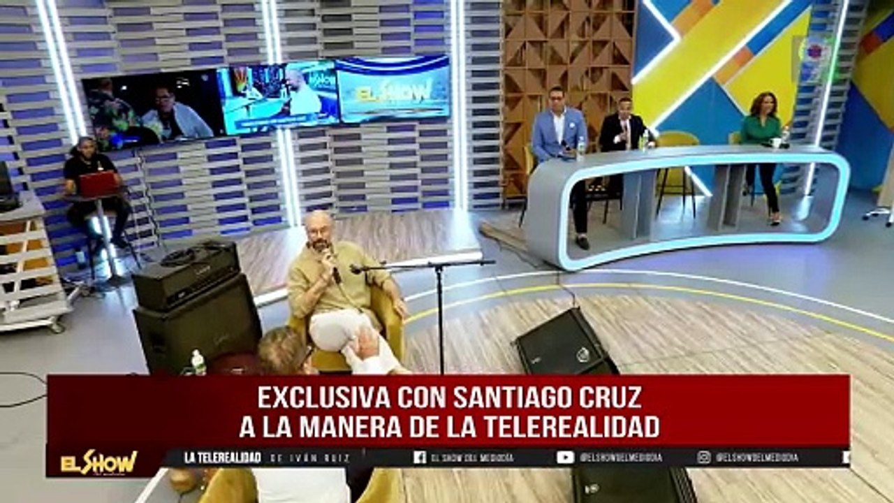 ¡Exclusiva! Santiago Cruz en El Show del Mediodía