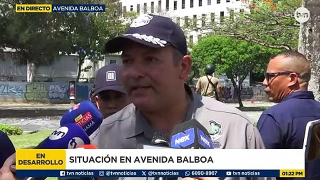 Director de la Policía brinda reporte sobre protestas en avenida Balboa