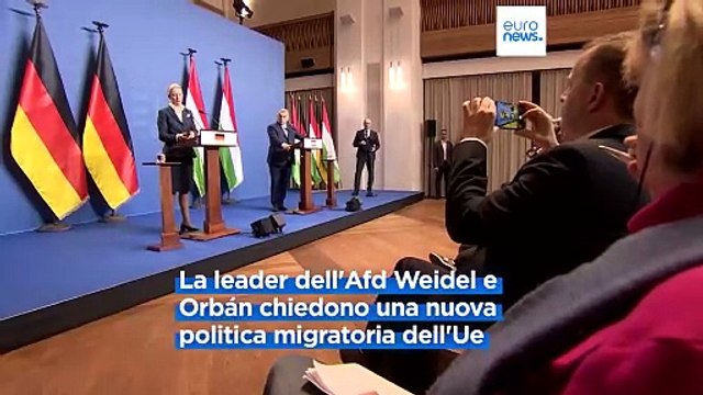 Ungheria, regole più severe sui migranti : ecco il manifesto dell'estrema destra tedesca e di Orbán