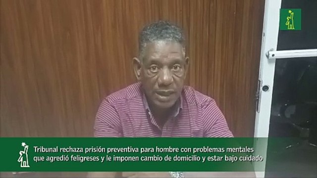 Tribunal rechaza prisión preventiva para hombre con problemas mentales que agredió feligreses y le imponen cambio de domicilio y estar bajo cuidado