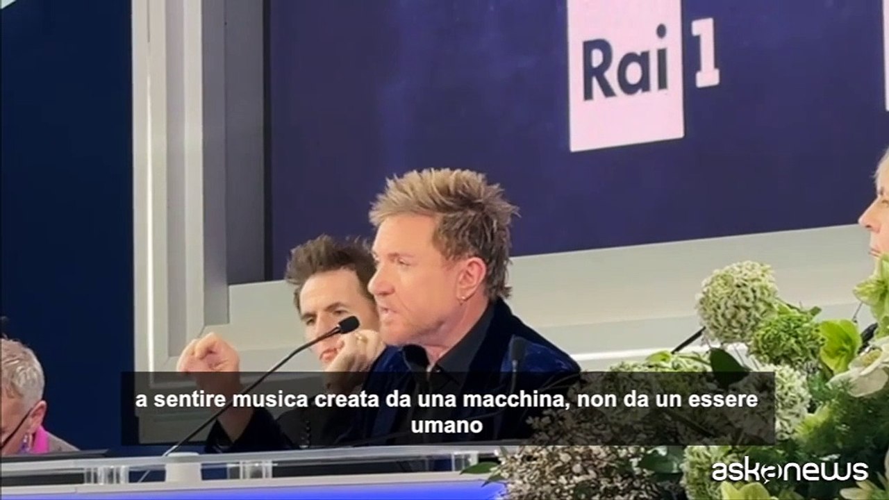 Sanremo, Le Bon: "L'IA ruba nostra musica, no a...