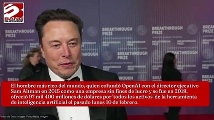 Elon Musk ve rechazada la oferta de compra del consorcio OpenAI