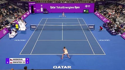 Doha - Noskova a fait douter Swiatek