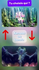 Choisis ton Pokémon favori entre Xerneas et Lunala