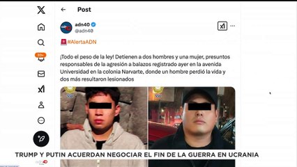 🚨¡Última Hora! Detienen a dos personas relacionados con la balacera de ayer en la Col. Narvarte