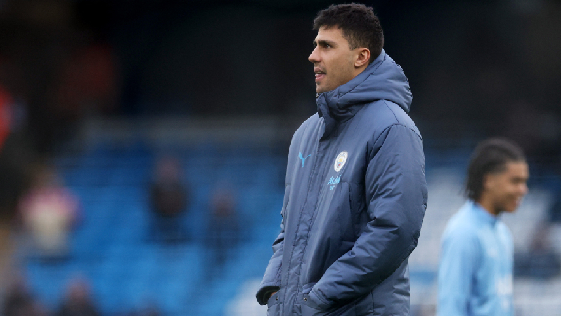 Al parecer la pancarta de Rodri con el Balón de Oro no iba dirigida a Vinícius…