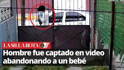 En Edomex un hombre fue captado abandonando a un bebé recién nacido