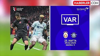 Yarıda kalan Galatasaray-Adana Demirspor maçının VAR kayıtları yayınladı