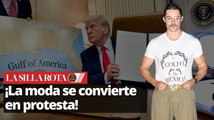 Diseñador mexicano utilizó una camiseta que dice 'El Golfo de México