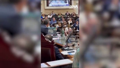 Germán Martínez desafió a Martín Menem por no cederle la palabra durante la sesión por Ficha Limpia
